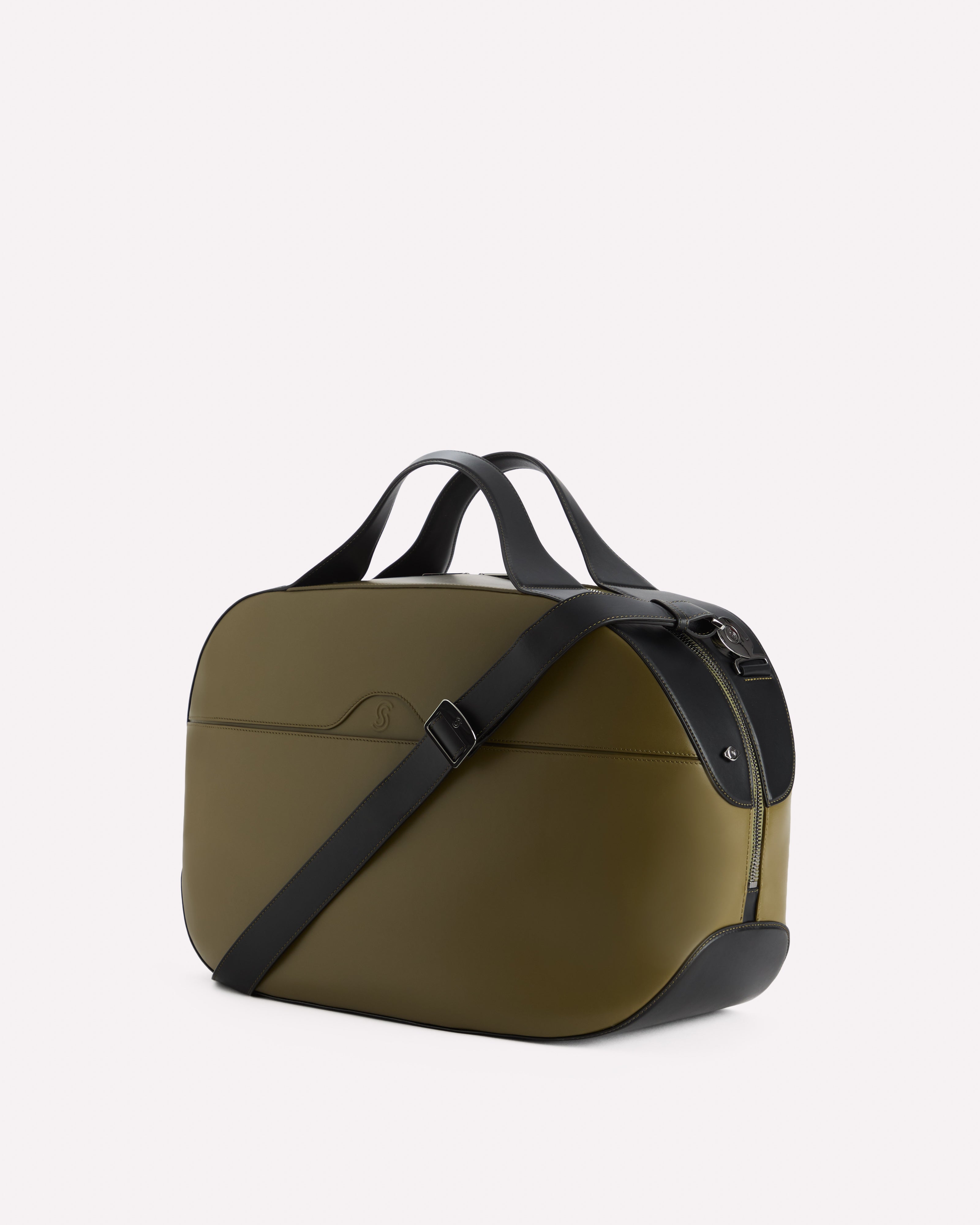 Stelvio Short Handle Weekender Khaky & Nero - Side