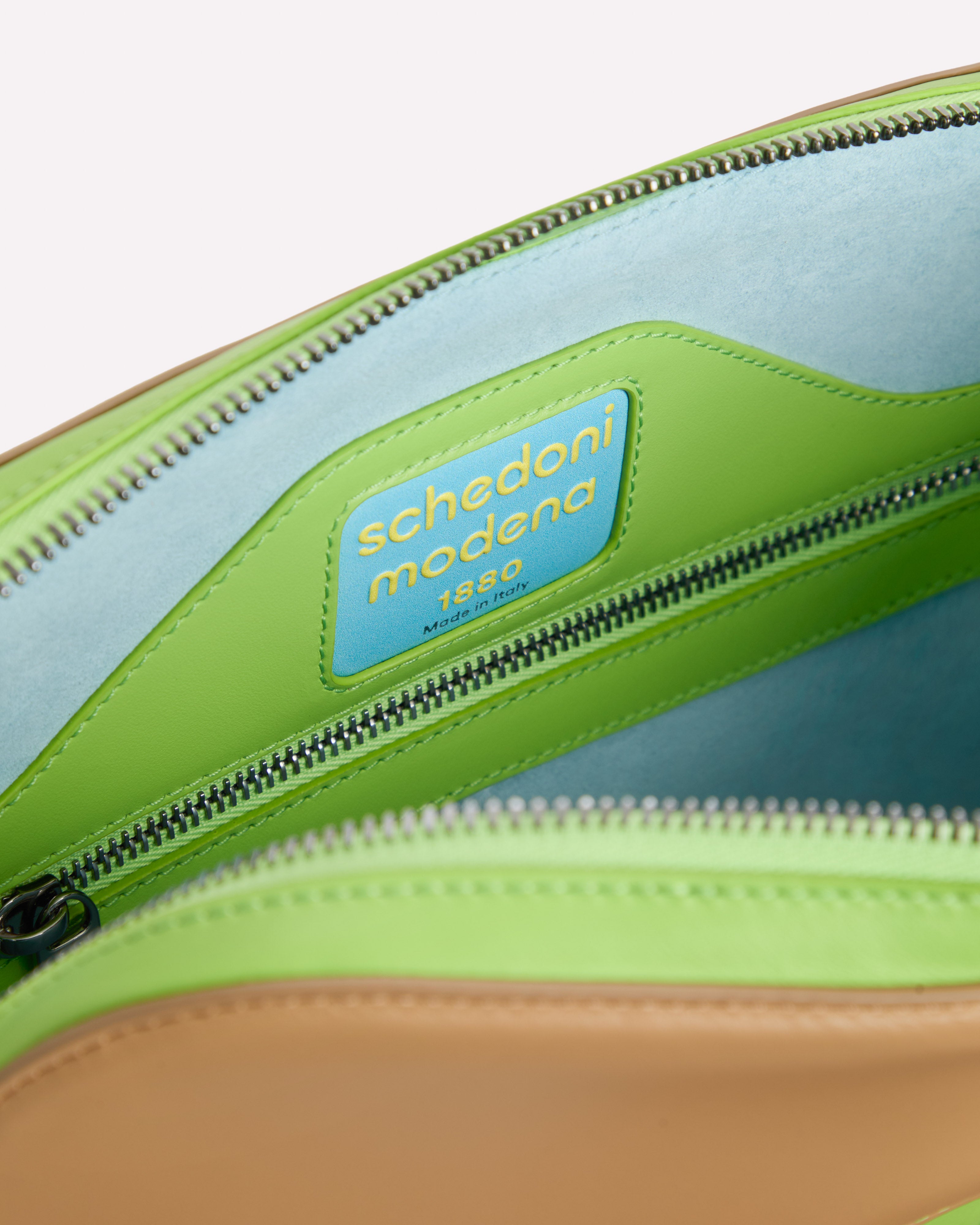 Gargano Pouch Bag Ecru & Erba - Interior