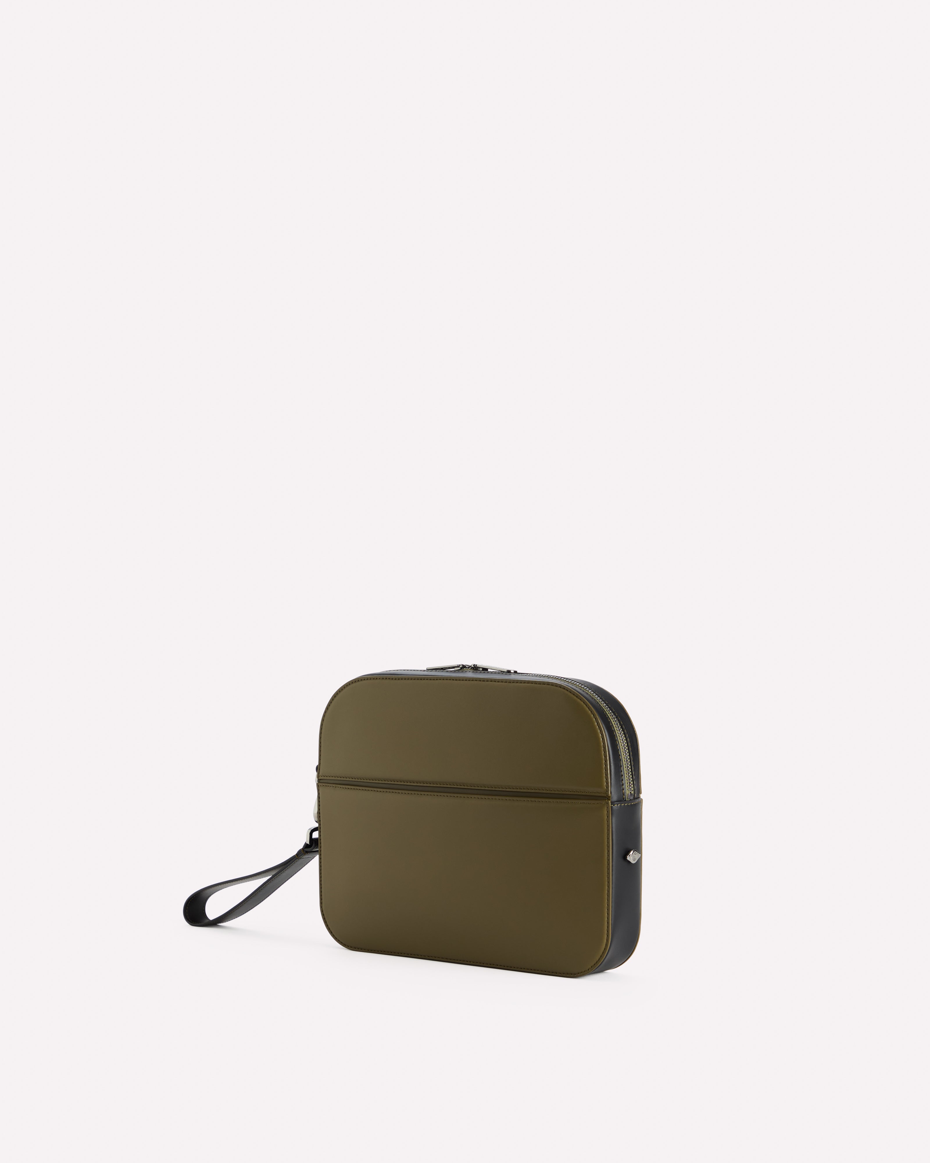 Gargano Pouch Bag Khaky & Nero - Back