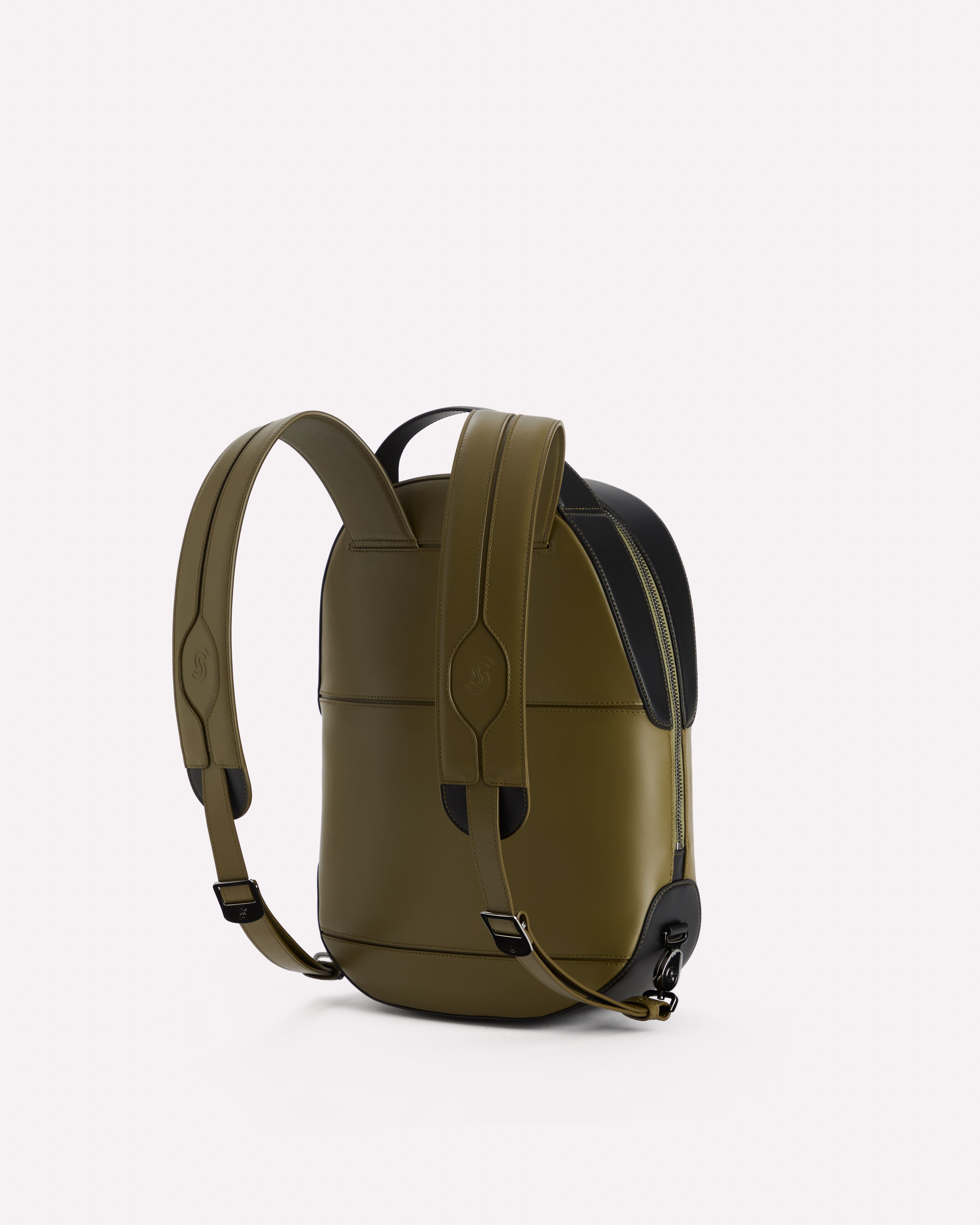 Bellagio Backpack Khaky & Nero - Back