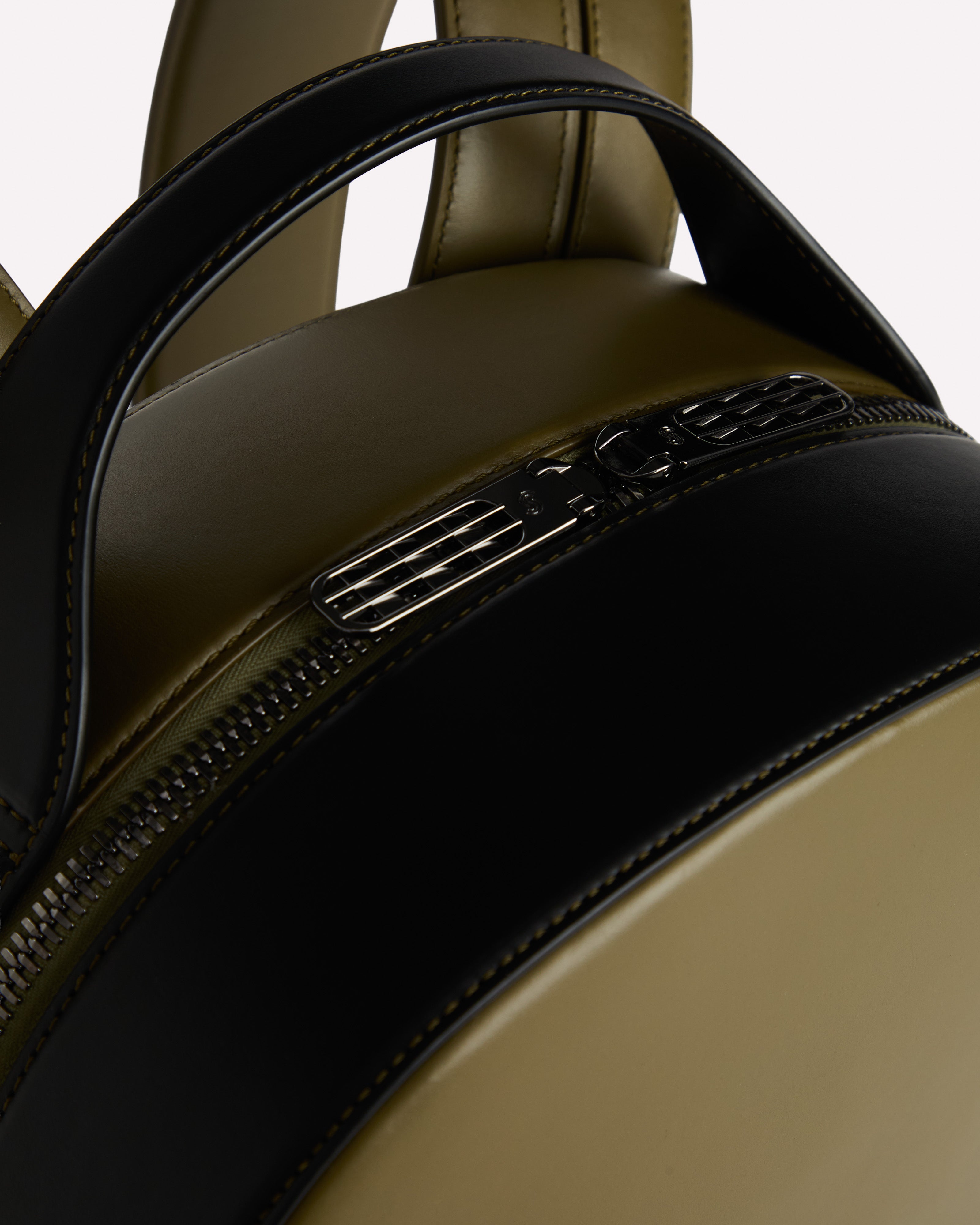 Bellagio Backpack Khaky & Nero - Zipper