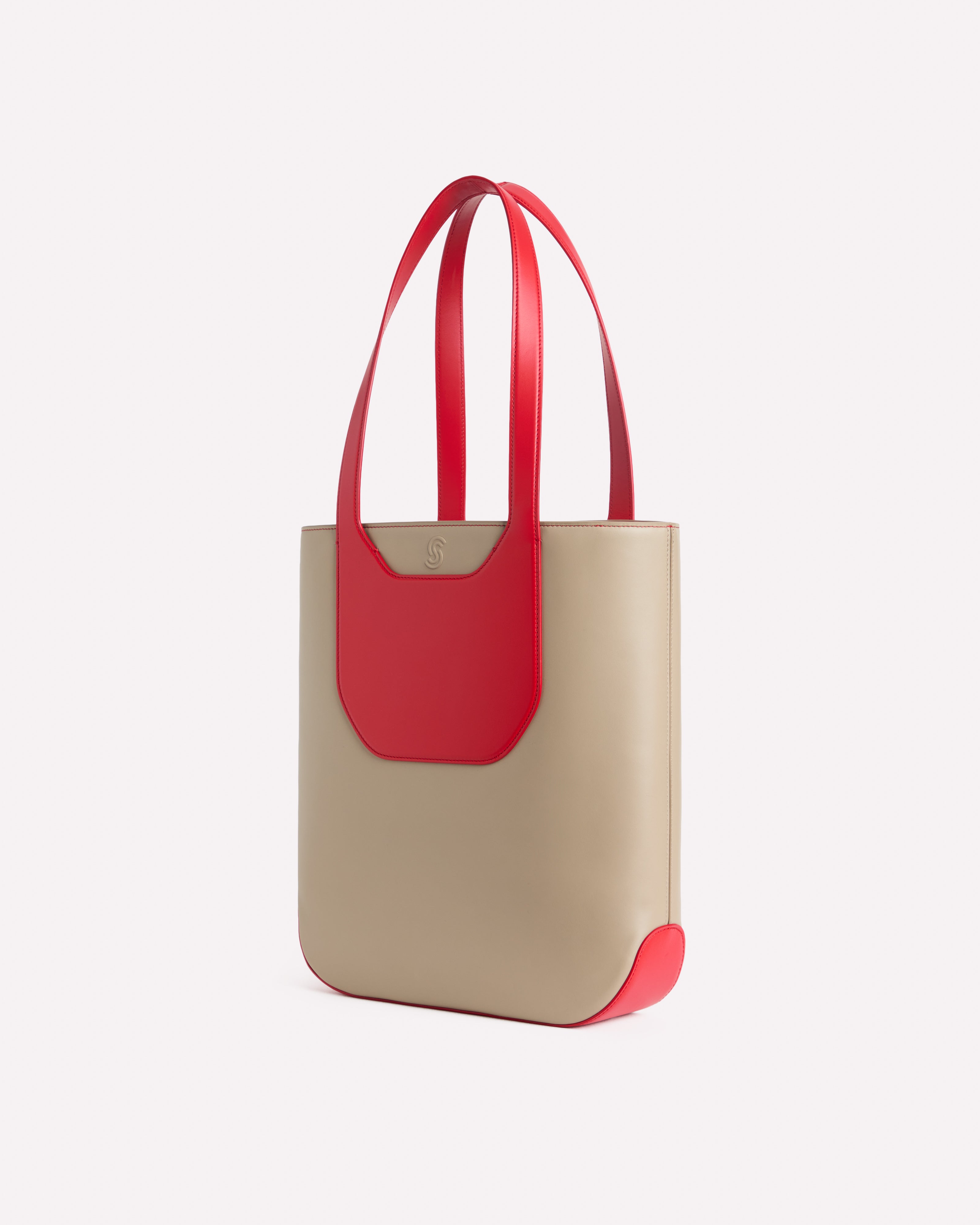 Chianti Tote Bag Taupe & Papavero - Side