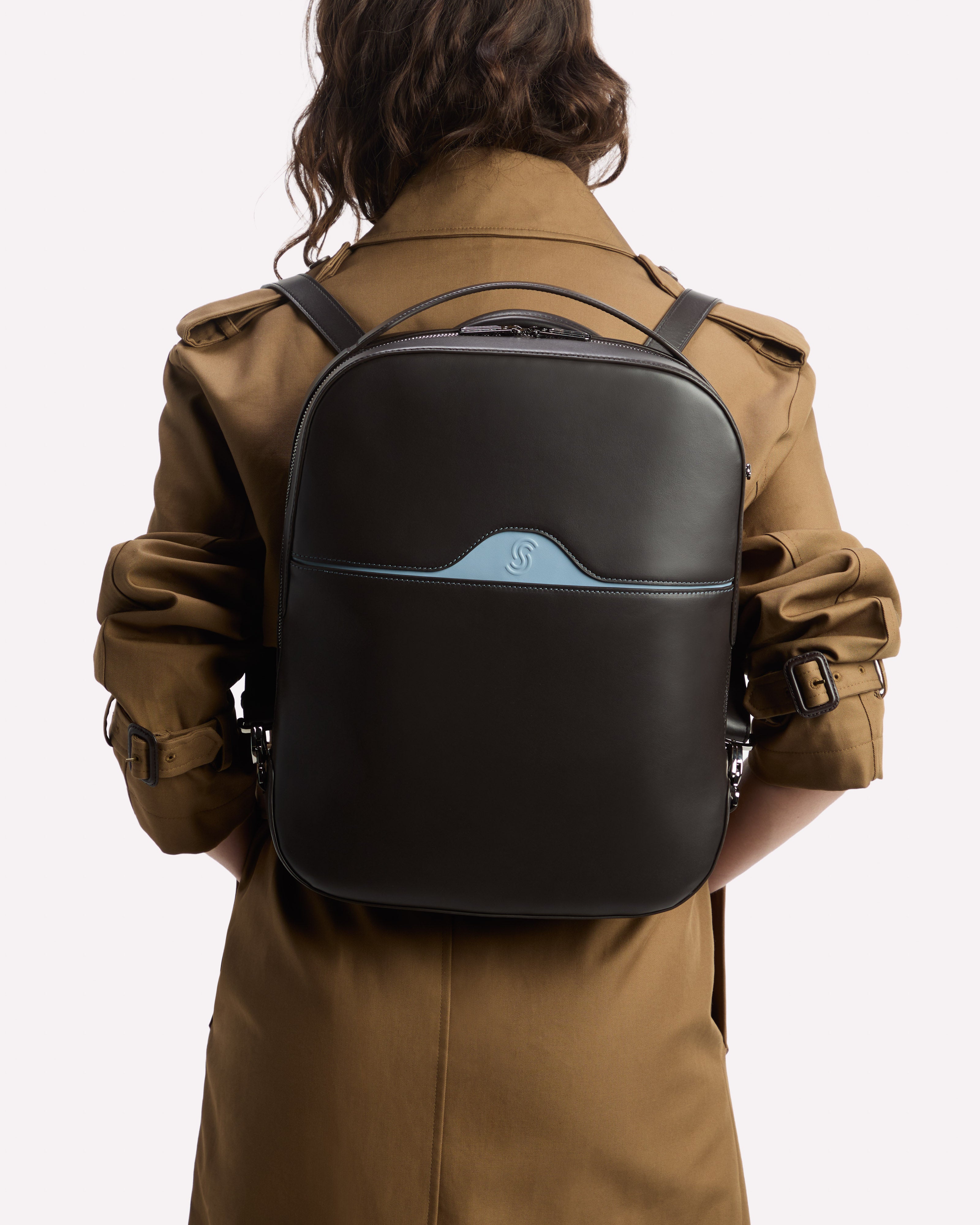 Gardena Convertible Tote Cafe & Lavanda - Model1