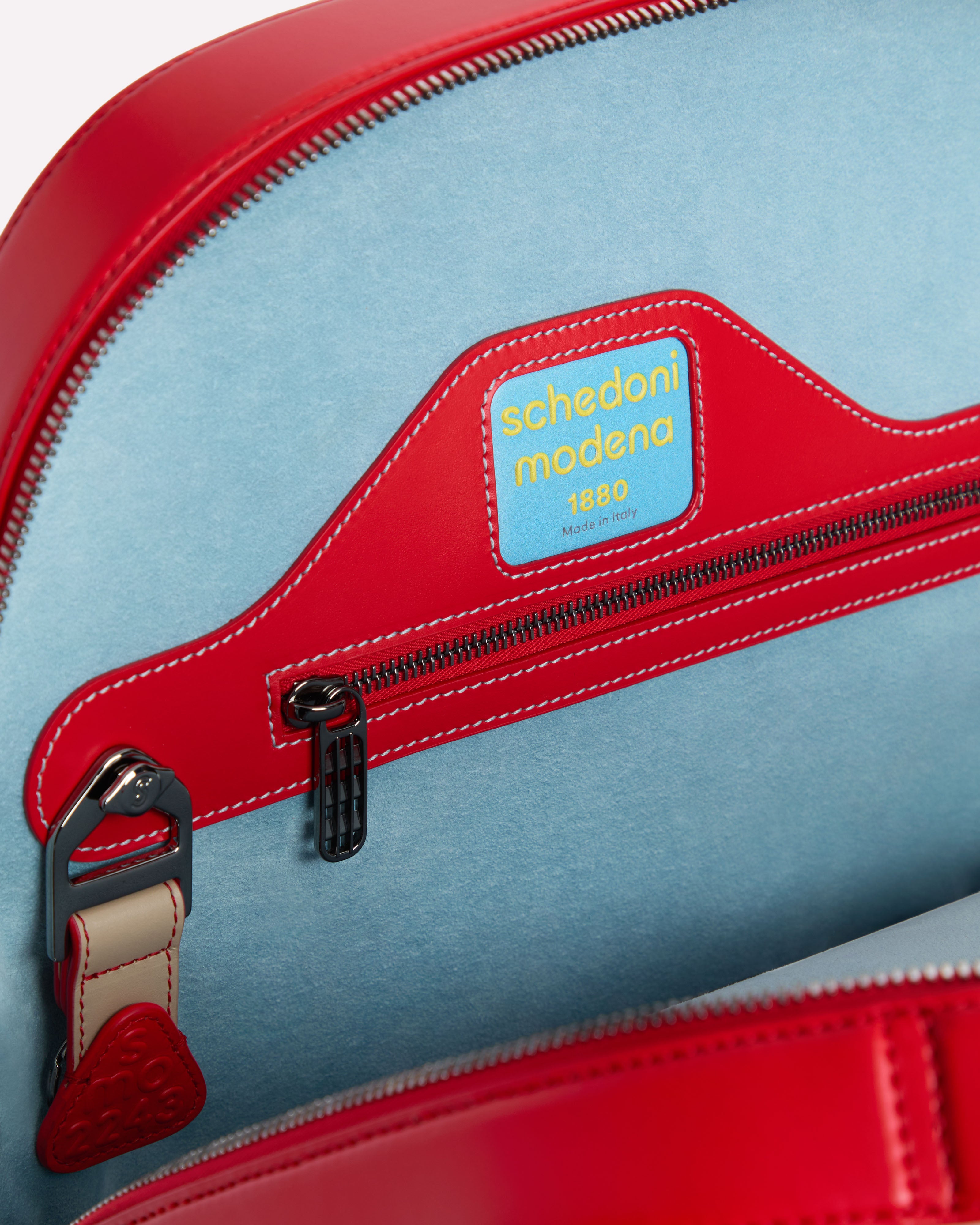 Gardena Convertible Tote Taupe & Papavero - Interior