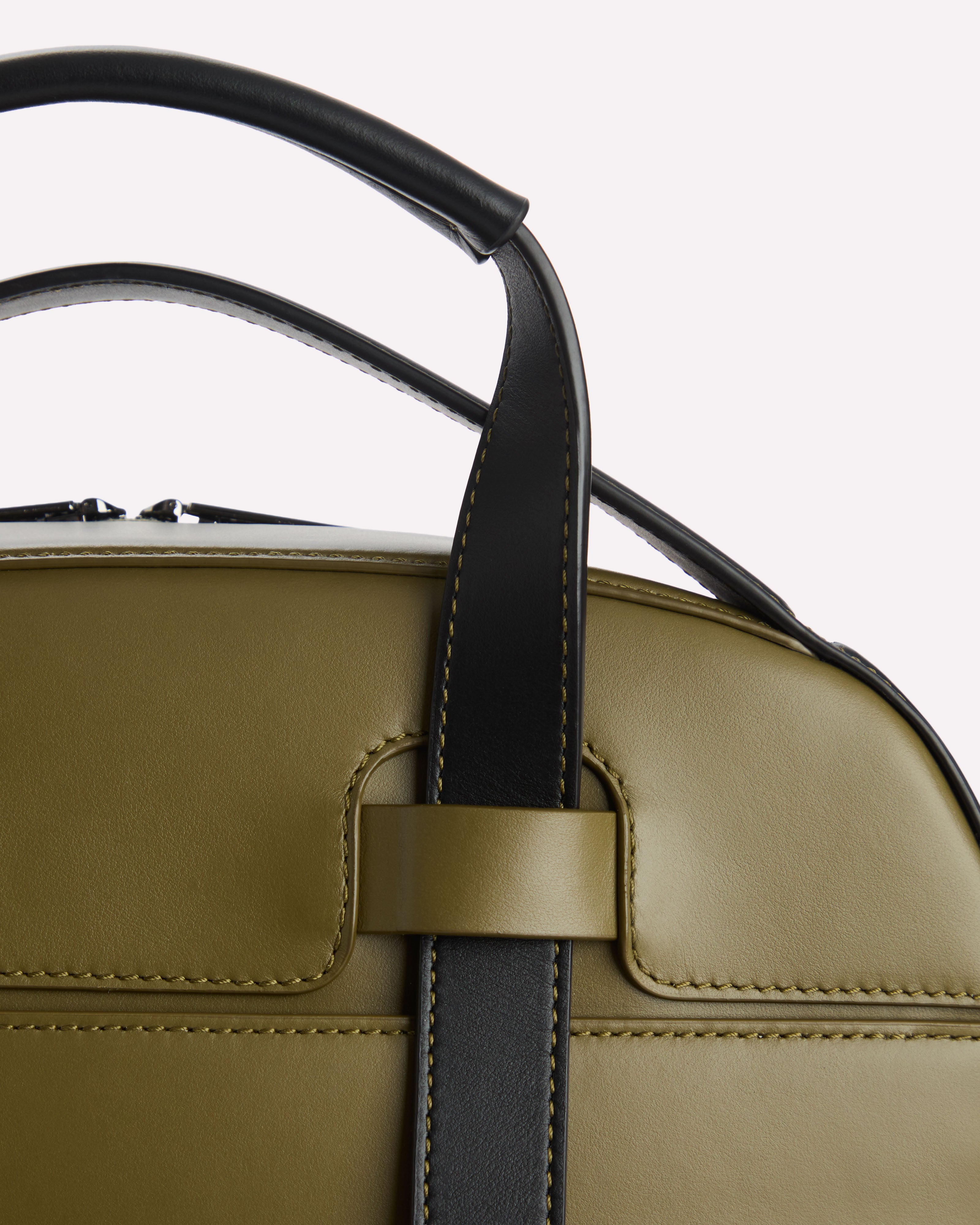 Gardena Convertible Tote Khaky & Nero - Handles